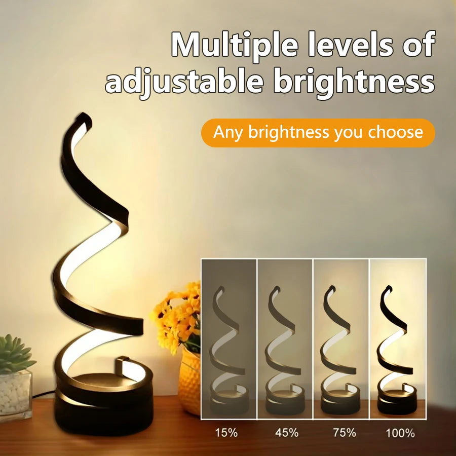 Modern 5V LED Table Lamp with Dimmable USB