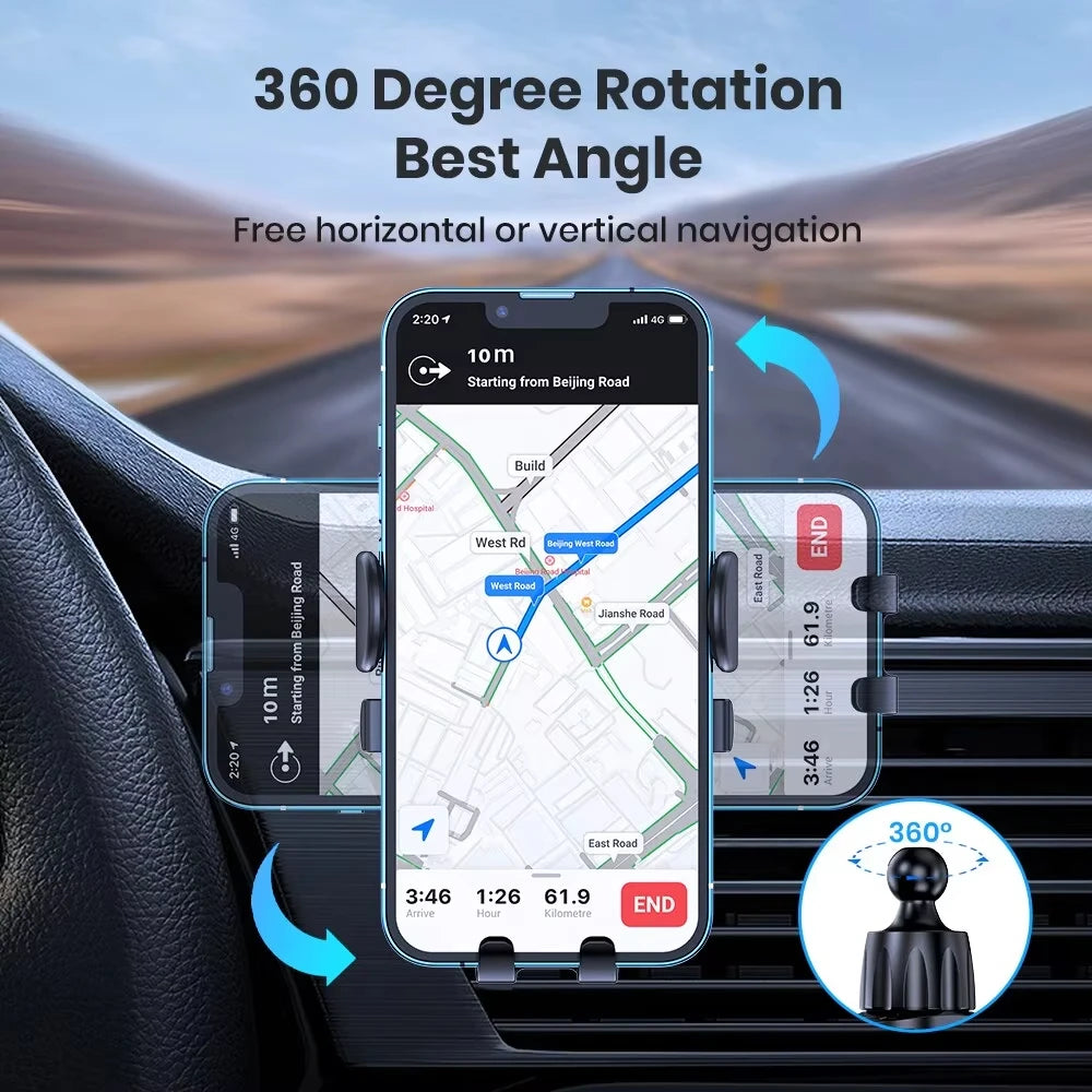 Universal Gravity Car Phone Holder with Auto Locking