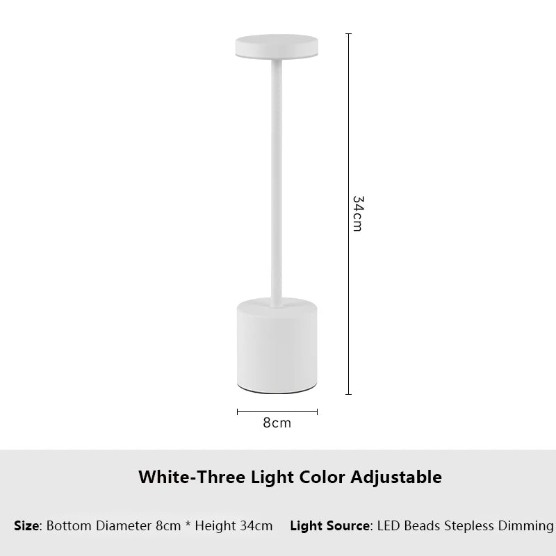 Rechargeable Touch LED Desk Lamp with USB Port