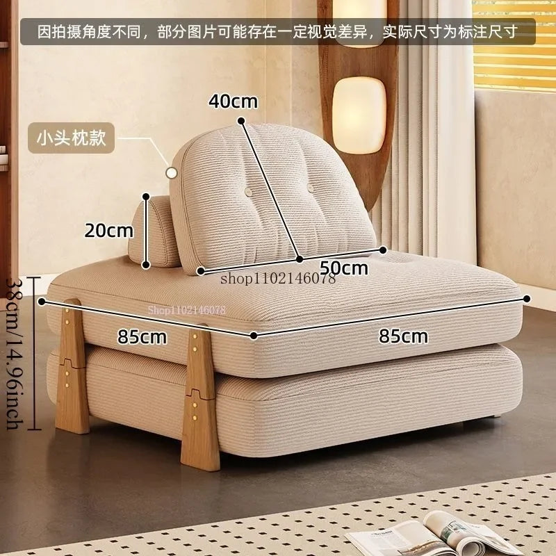 Modular Fabric Sofa Bed for Small Apartments