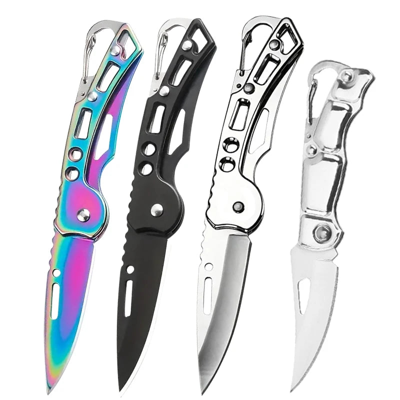 Stainless Steel Folding Knife with Non-slip Handle