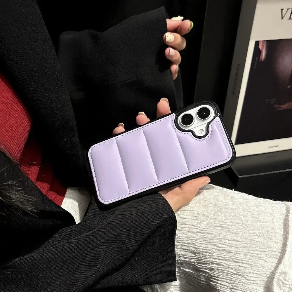 Shockproof Puffer Phone Case for iPhone 16 Series