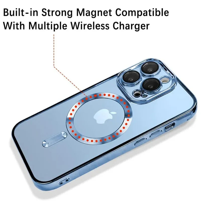Clear Magnetic Case for iPhone - Lens Protection & Magsafe