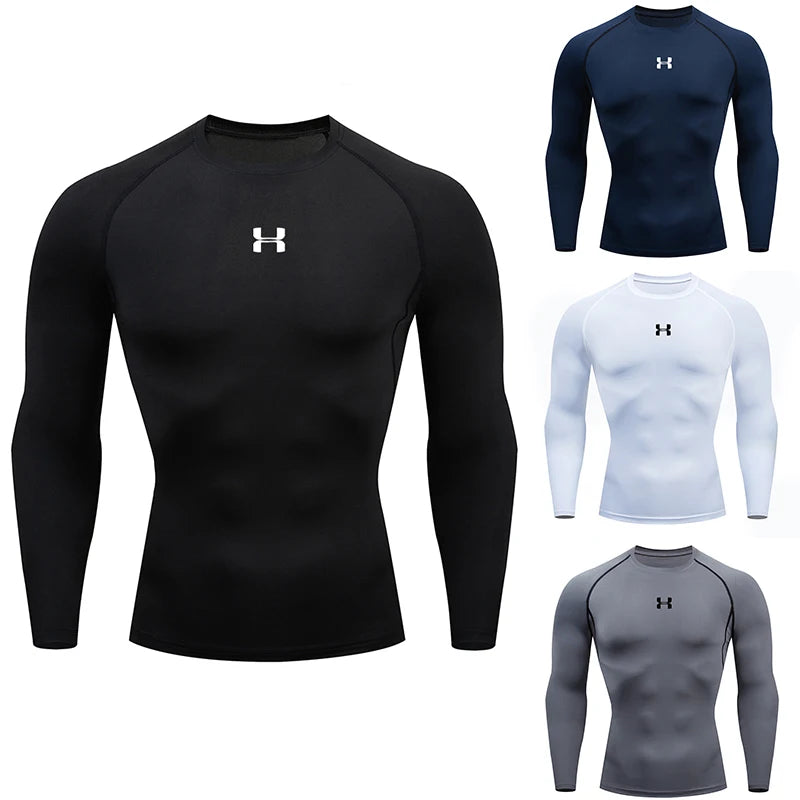 Men's Running Compression Long Sleeve Tee