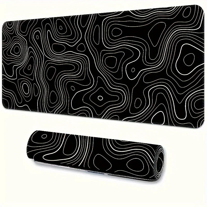 Large Gaming Mouse Pad with Stitched Edges & Non-Slip Base