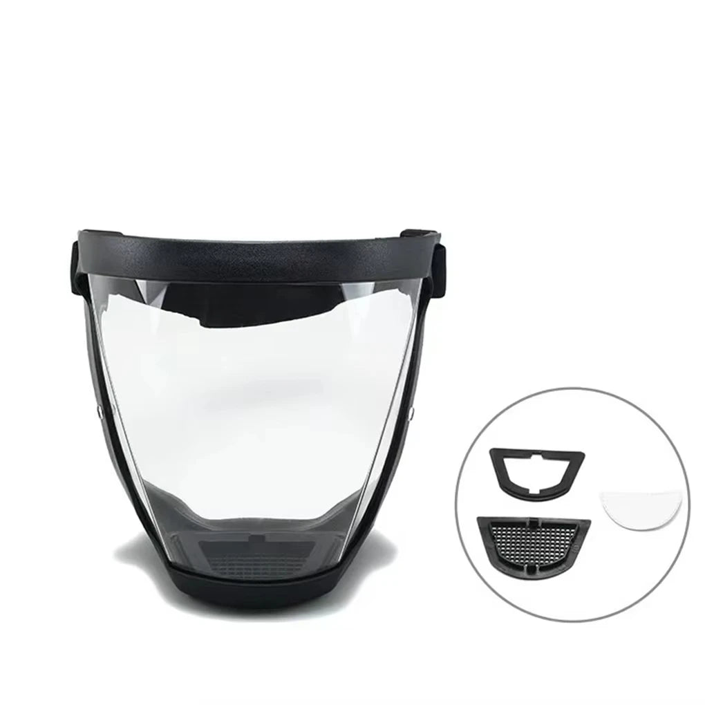 Transparent Safety Face Mask with Adjustable Buckle