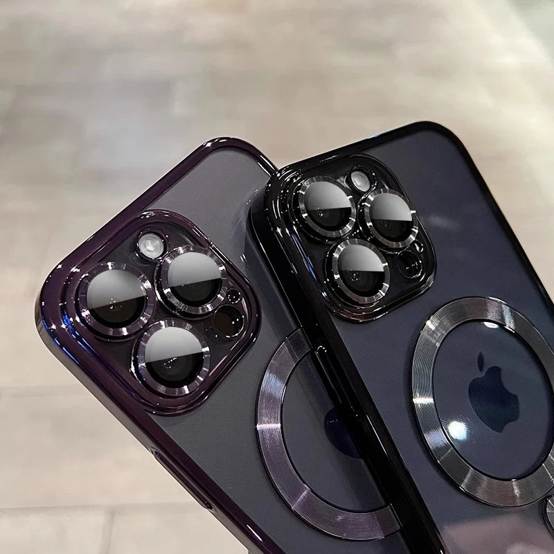 Magnetic Plating iPhone Case for MagSafe Wireless Charging