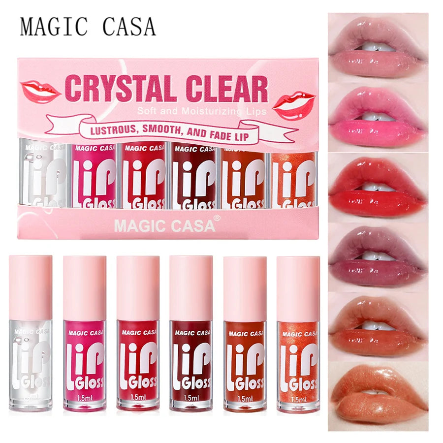 MAGIC CASA Hydrating Lip Oil Set, Long-lasting Moisture