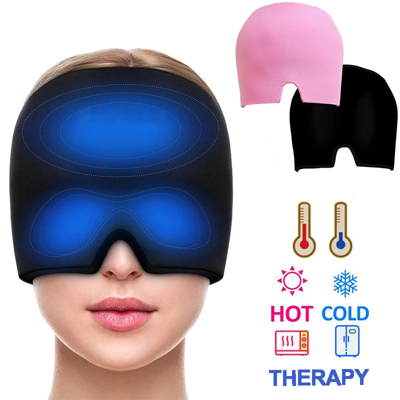 Migraine Relief Ice Hat with Gel Compress