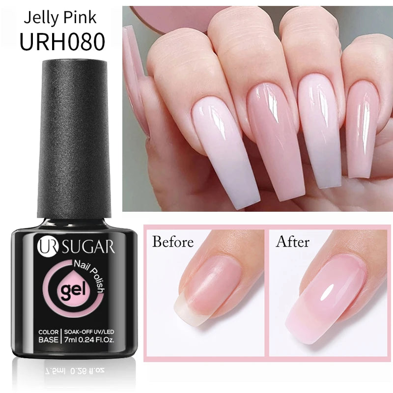 UR SUGAR Nude Rubber Base Gel - UV LED Nail Polish