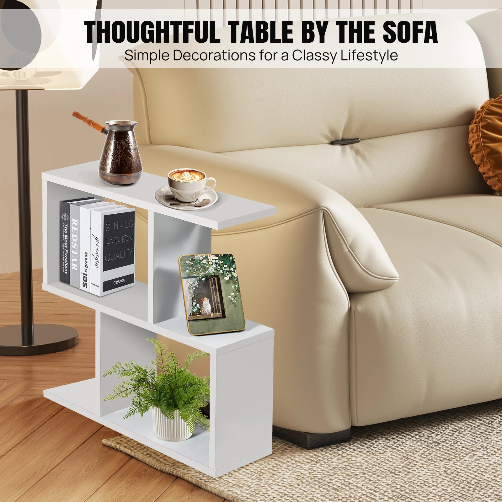 2 Tier Storage Table for Living Room and Office