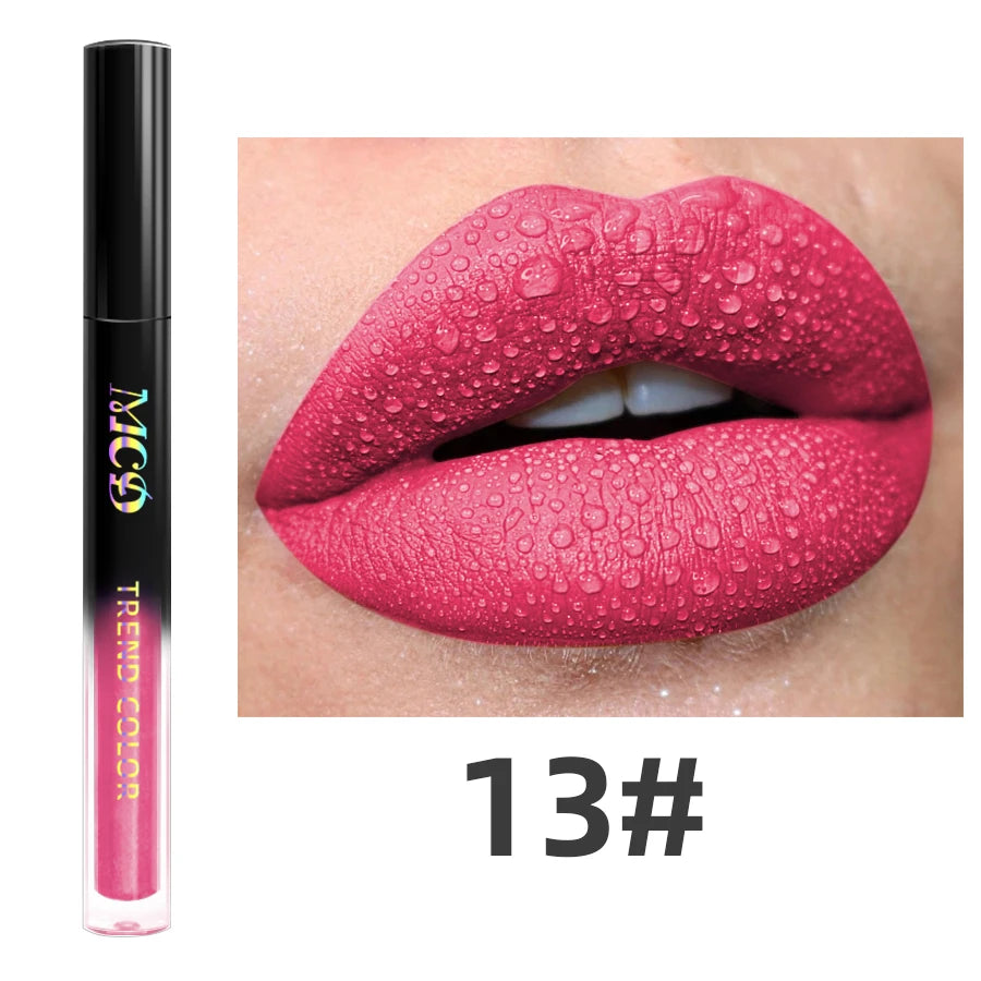 19 Colors Waterproof Matte Lip Gloss | Hydrating Lipstick