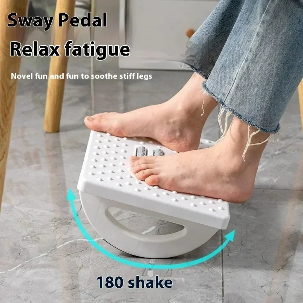 Footrest Under Desk with Massage Rollers for Office