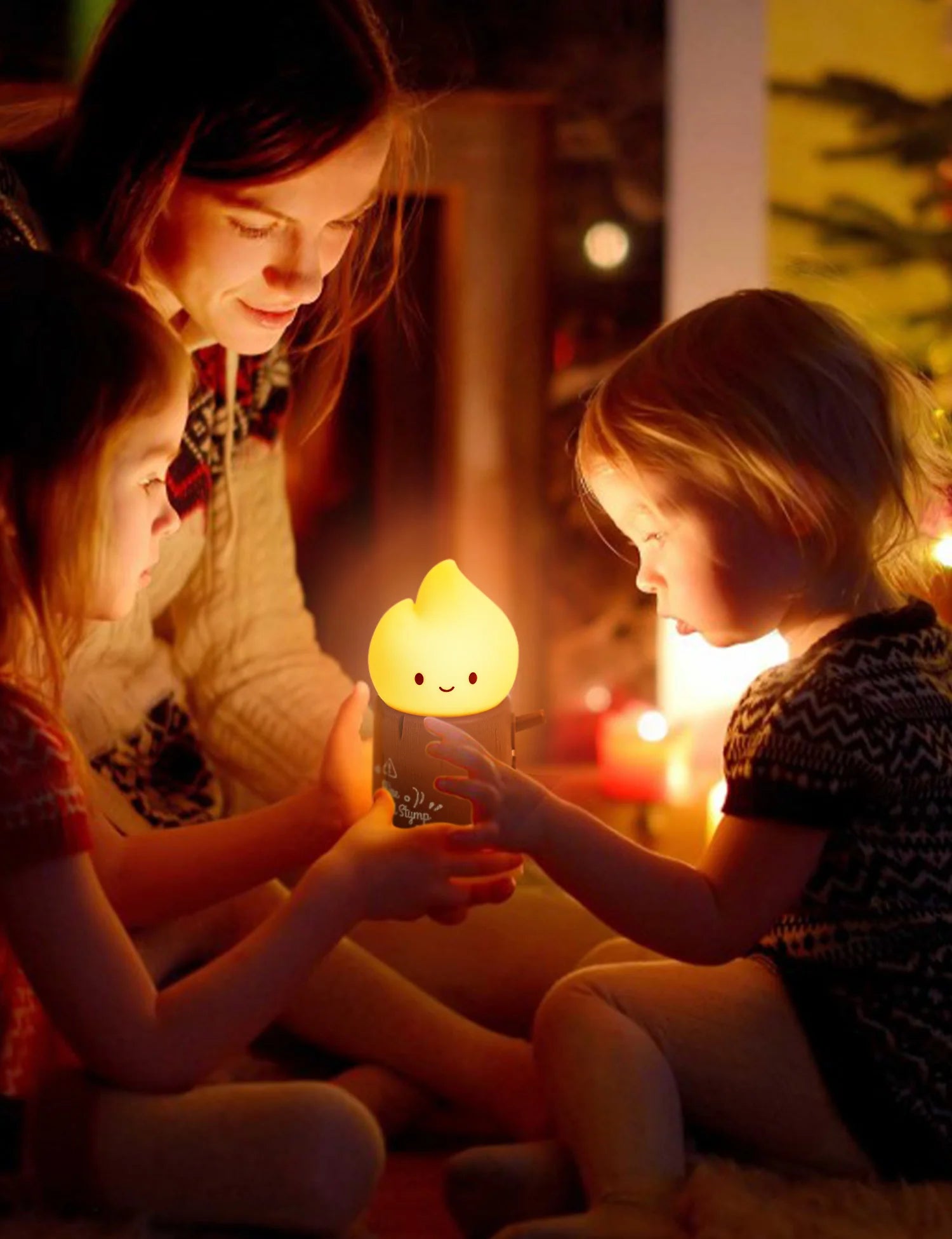 Cute LED Night Lamp - Dimmable Bedside for Kids