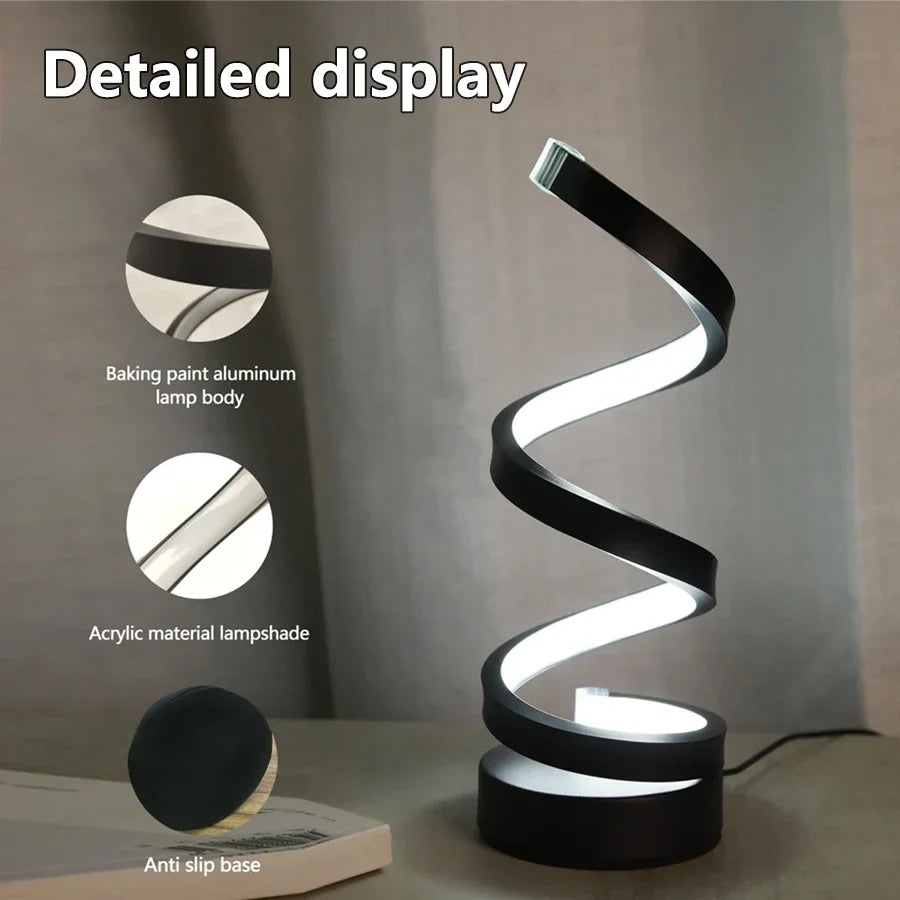 Modern 5V LED Table Lamp with Dimmable USB