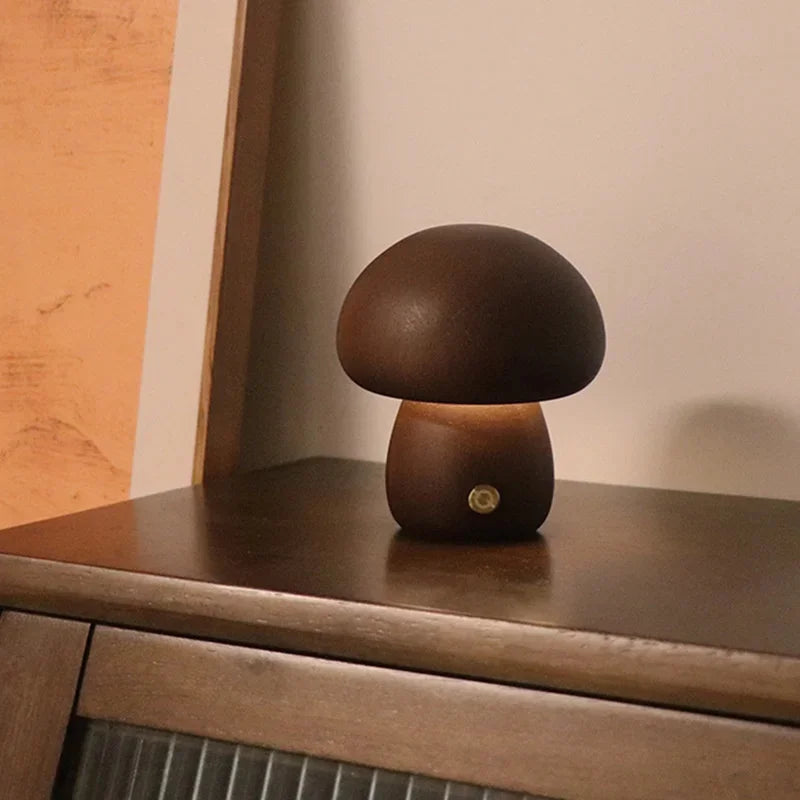 LED Mushroom Night Light with Touch Switch