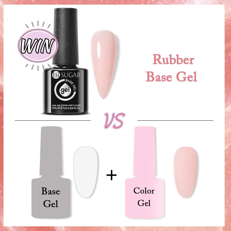 UR SUGAR Nude Rubber Base Gel - UV LED Nail Polish