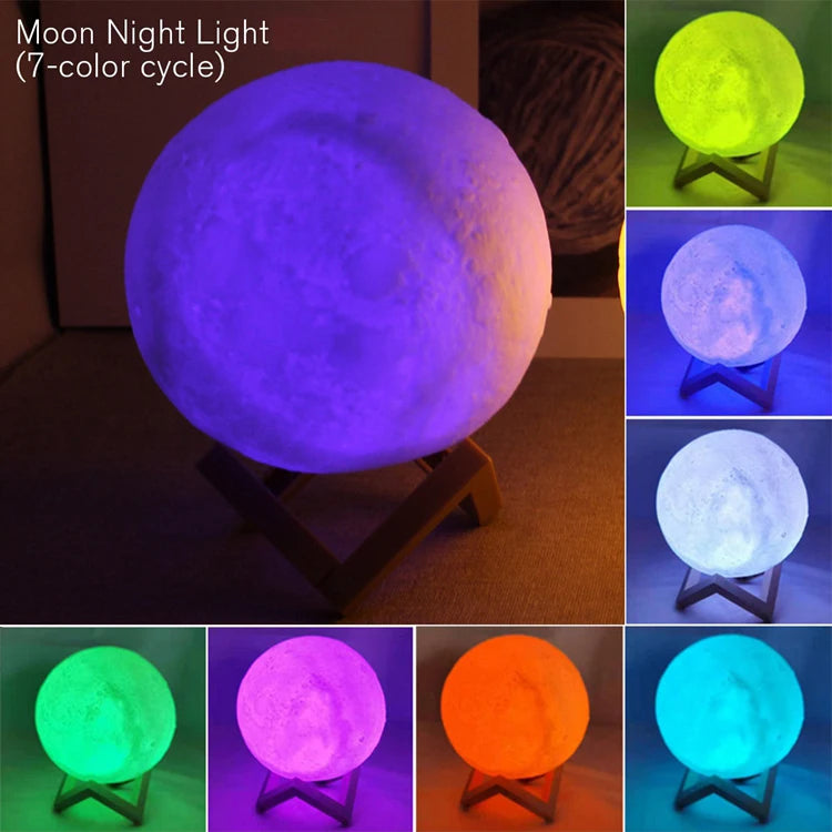 LED Moon Night Light - Perfect Kids Gift & Decor