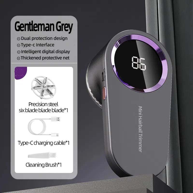 USB Rechargeable Lint Remover - High-Speed Electric Trimmer