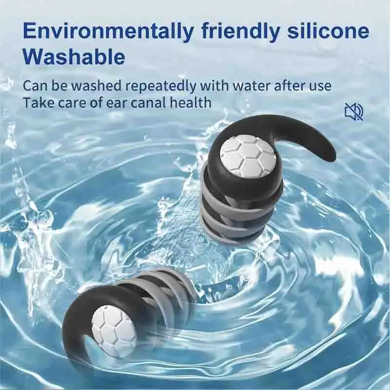 Silicone Noise Cancelling Earplugs for Sleeping & Swimming