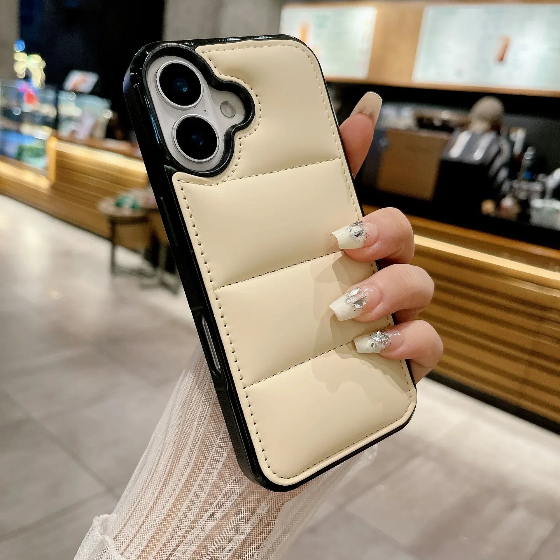 Shockproof Puffer Phone Case for iPhone 16 Series