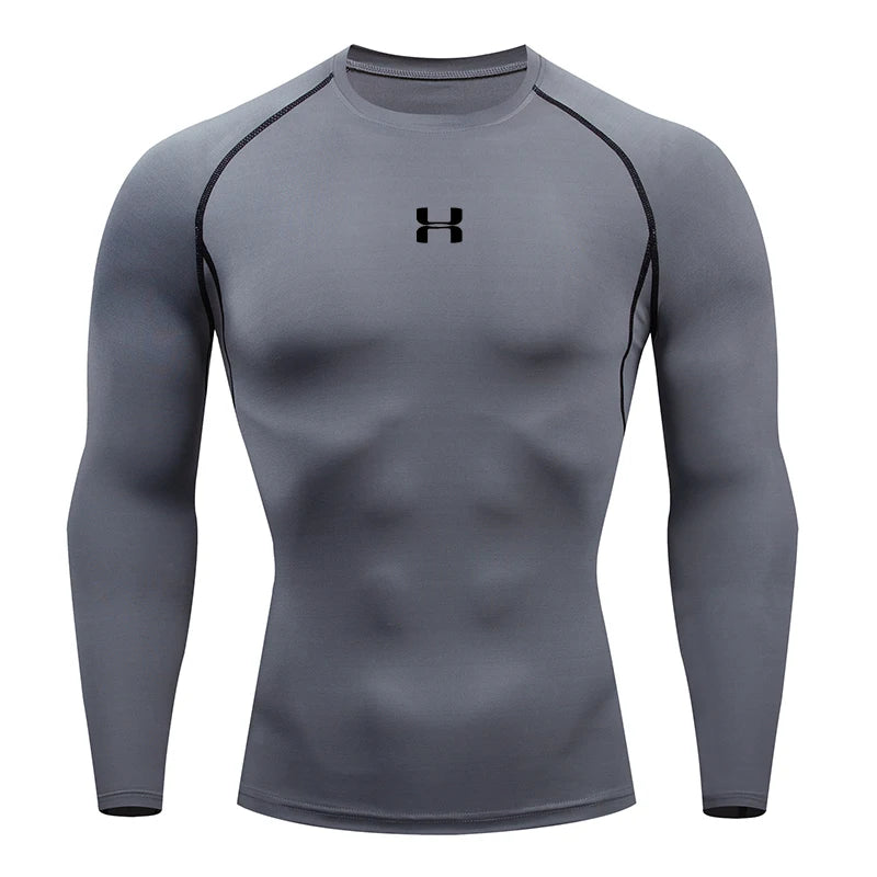 Men's Running Compression Long Sleeve Tee