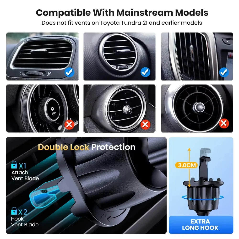 Universal Gravity Car Phone Holder with Auto Locking