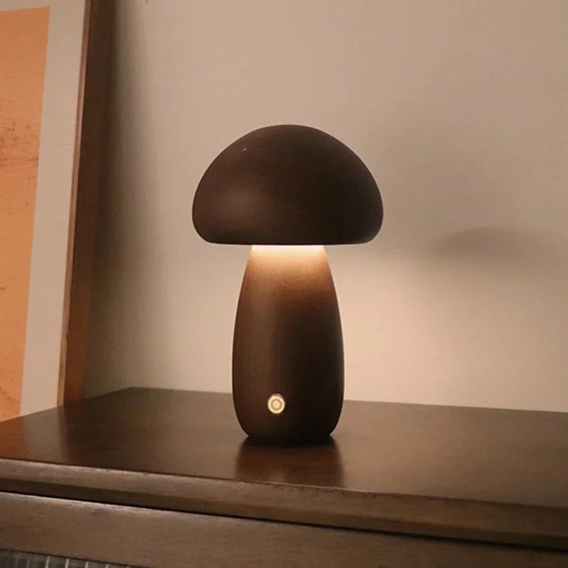 LED Mushroom Night Light with Touch Switch
