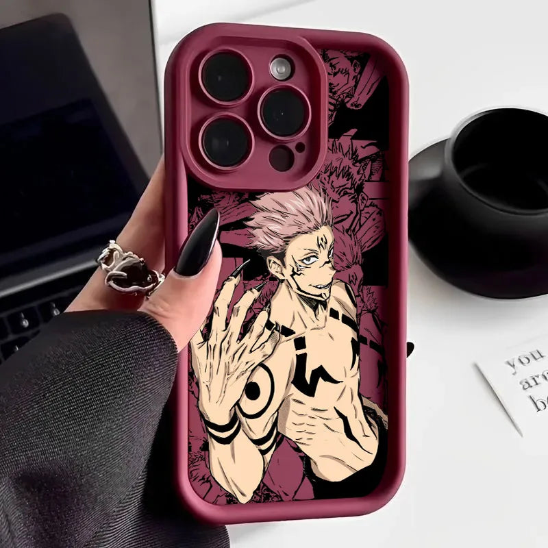 Silicone iPhone 17 Pro Max Anime Case - Jujutsu Kaisen