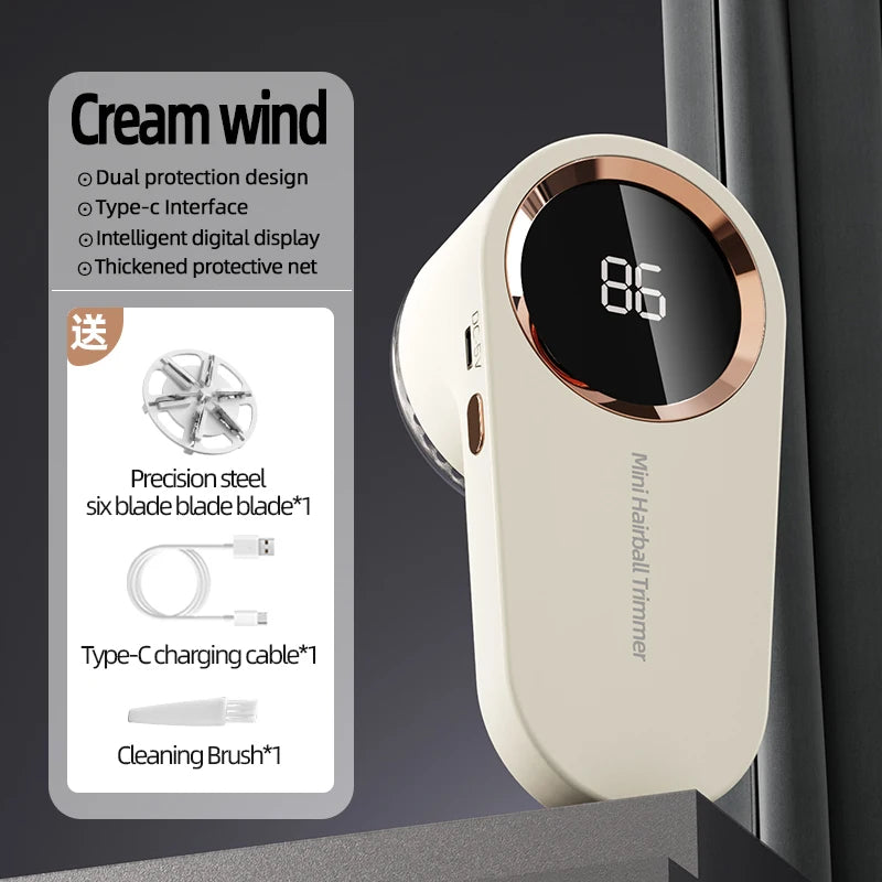 USB Rechargeable Lint Remover - High-Speed Electric Trimmer