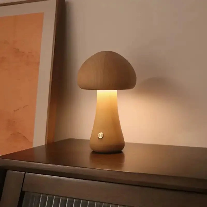 LED Mushroom Night Light with Touch Switch