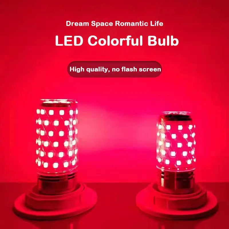 Colorful LED Corn Bulb E27 12W - Decorative Lighting