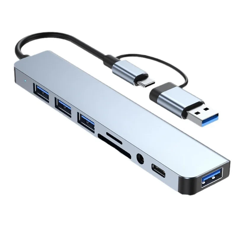 USB Type-C Hub with Micro SD Reader and Audio Jack