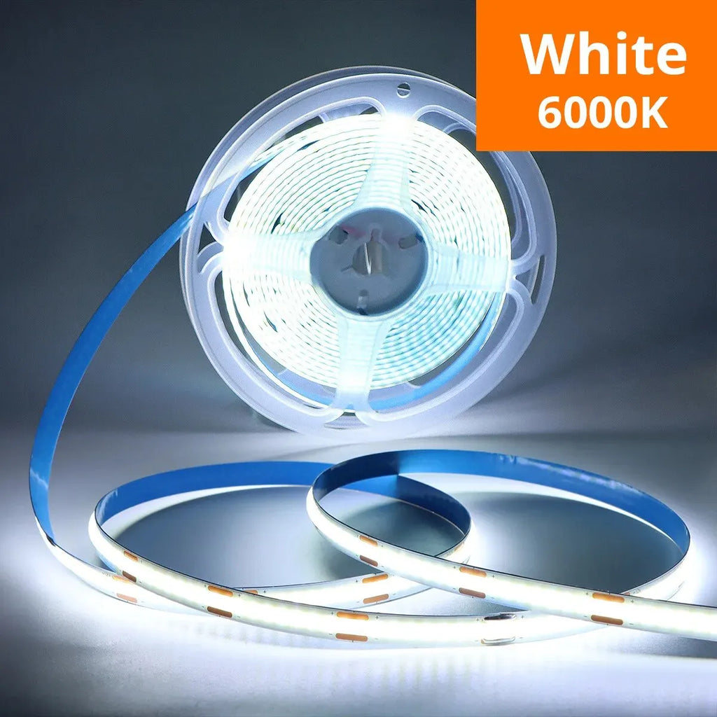 LED COB Light Strip with Touch Dimmer for Indoor Decor