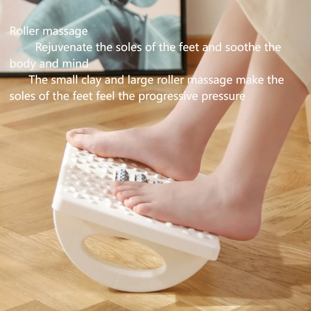Footrest Under Desk with Massage Rollers for Office