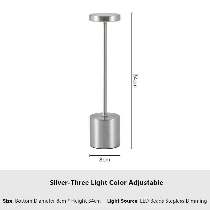 Rechargeable Touch LED Desk Lamp with USB Port
