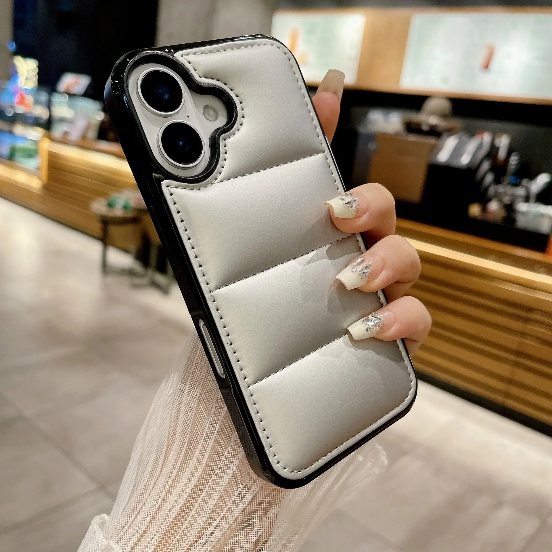 Shockproof Puffer Phone Case for iPhone 16 Series