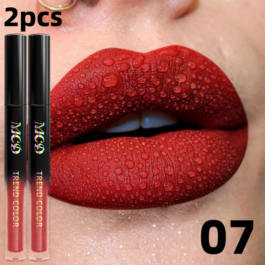 19 Colors Waterproof Matte Lip Gloss | Hydrating Lipstick