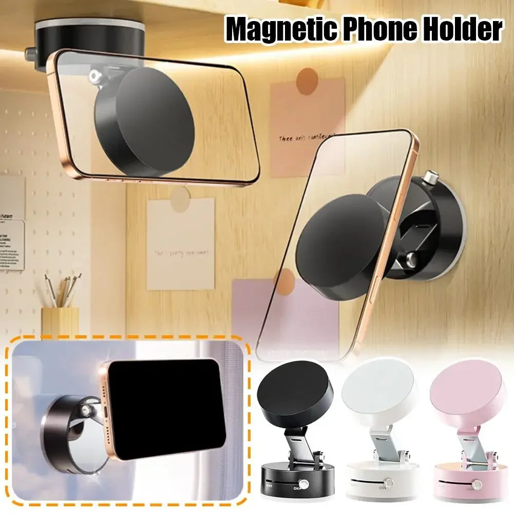 Universal Magnetic Phone Holder with Suction & Stability