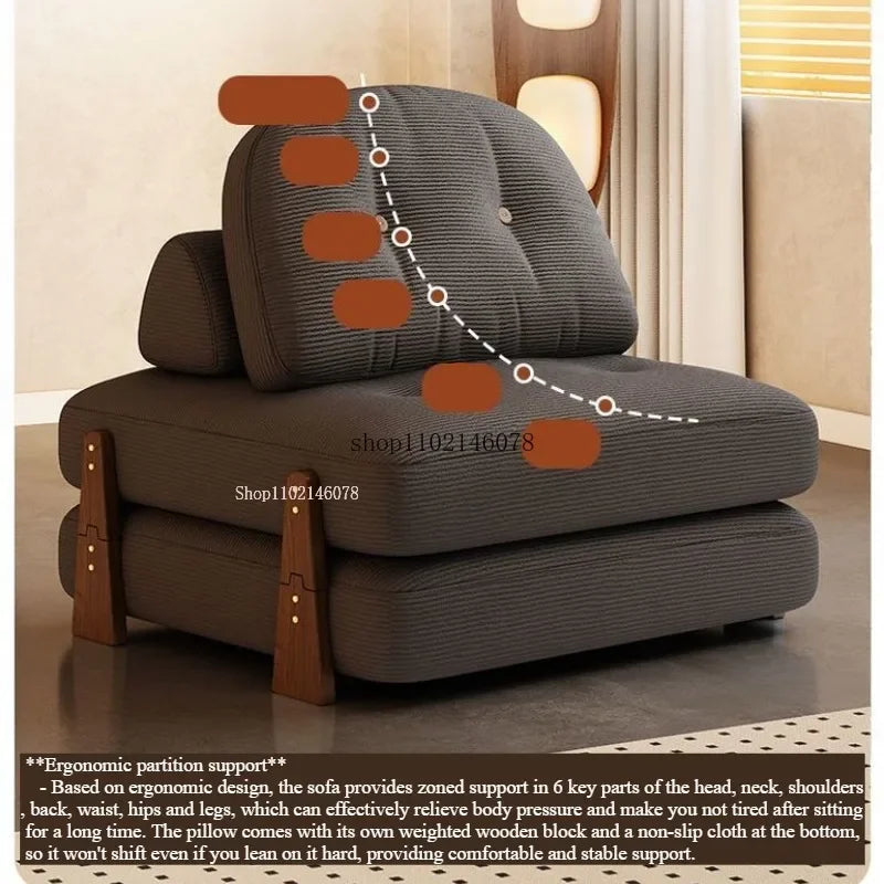 Modular Fabric Sofa Bed for Small Apartments