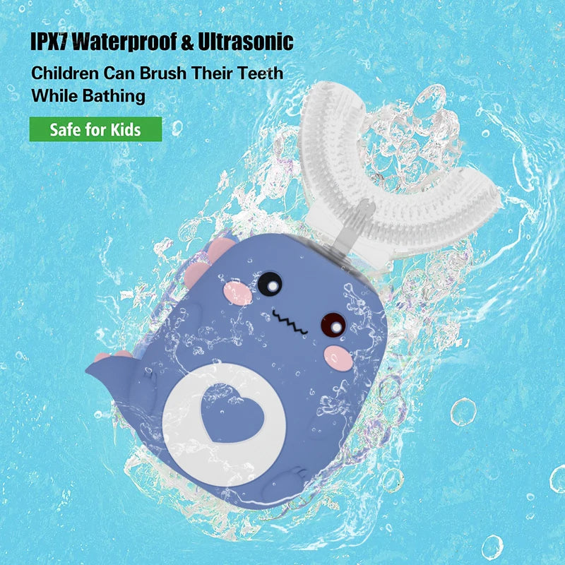 Smart Cartoon Kids U-shaped Electric Toothbrush