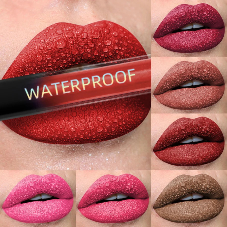 19 Colors Waterproof Matte Lip Gloss | Hydrating Lipstick