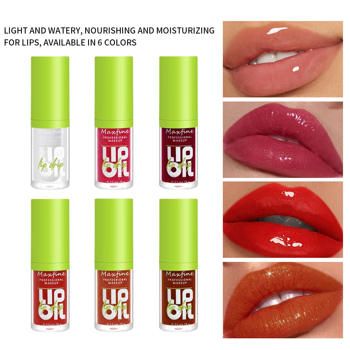 Waterproof Long-lasting Lip Gloss in Eco-friendly Package