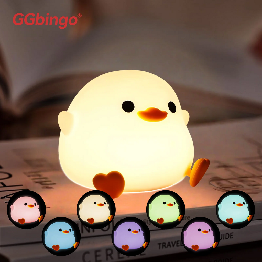 Kids Silicone Night Light - USB Rechargeable Lamp
