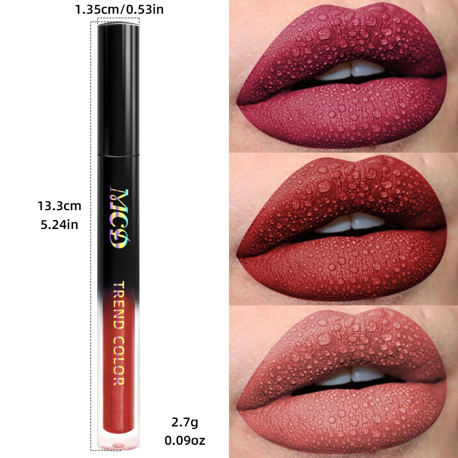 19 Colors Waterproof Matte Lip Gloss | Hydrating Lipstick
