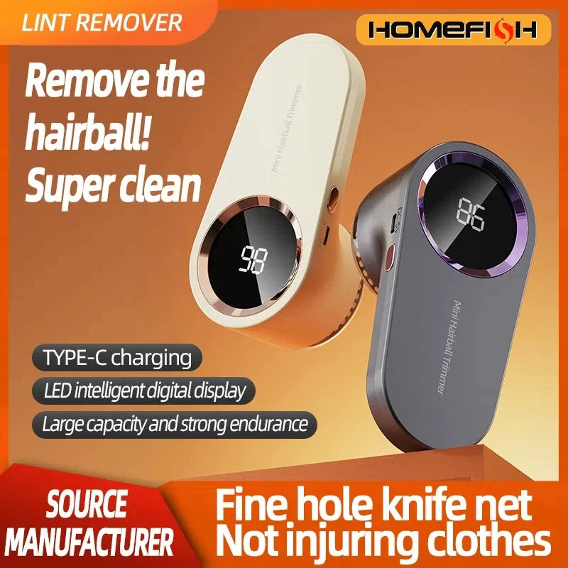 USB Rechargeable Lint Remover - High-Speed Electric Trimmer