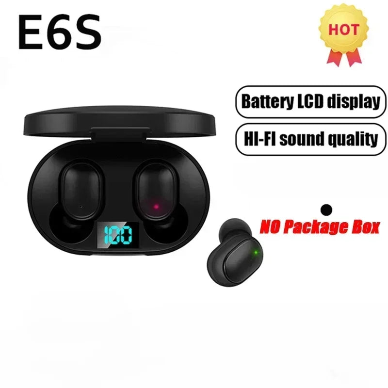 E6S TWS Wireless Bluetooth Earphones with Noise Cancelling