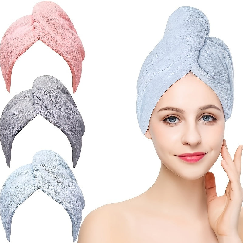 Quick Drying Microfiber Hair Towel Super Absorbent Wrap