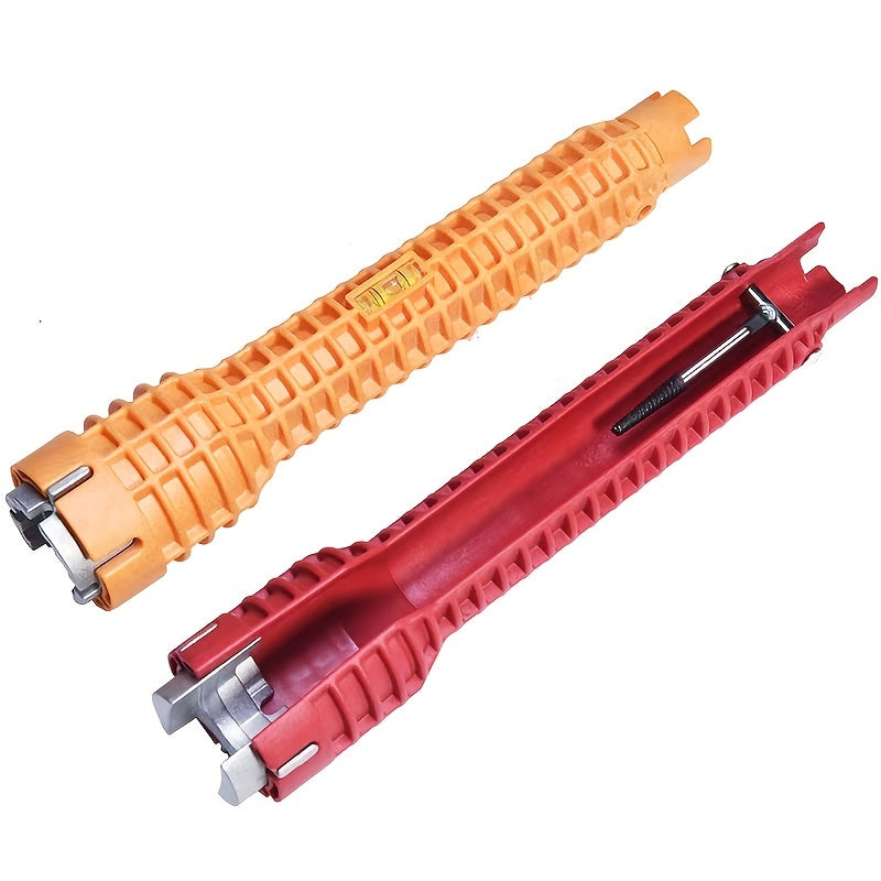 8-in-1 Aluminum Sink Wrench with Rubber Grip Handle