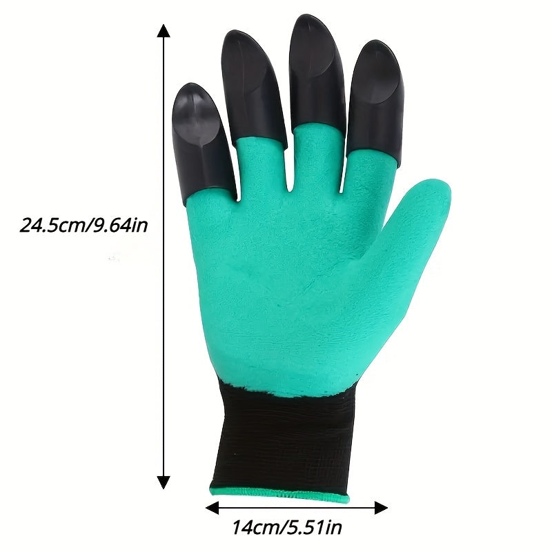 Rubber-Coated Gardening Gloves for Planting and Weeding